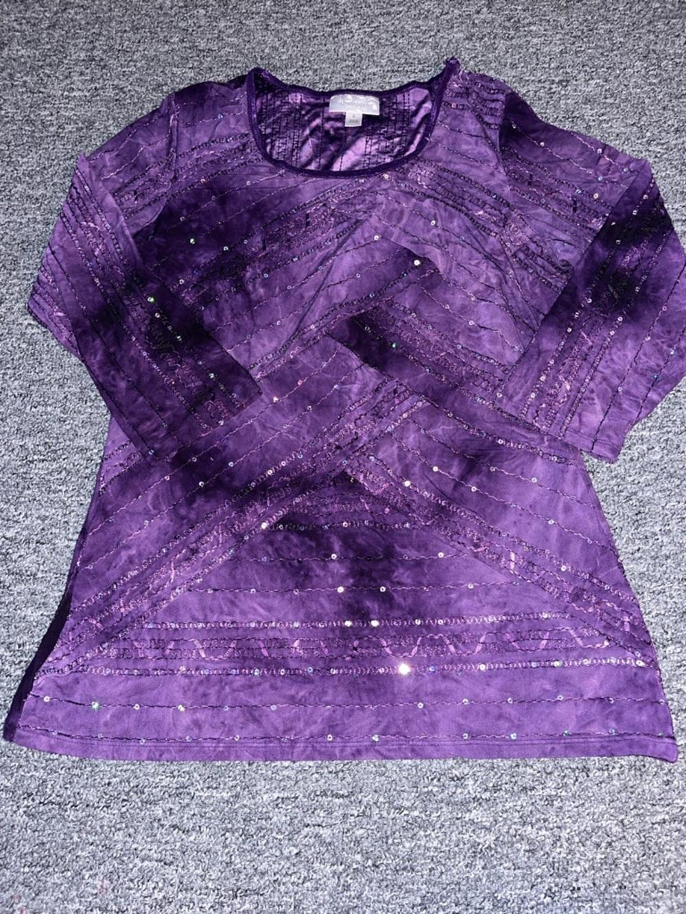 Dressbarn Women’s Purple Long Sleeve Shirt